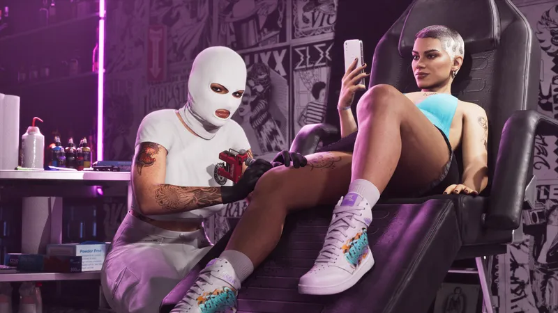 A second official Rockstar render of Electric Fang Tattoo
