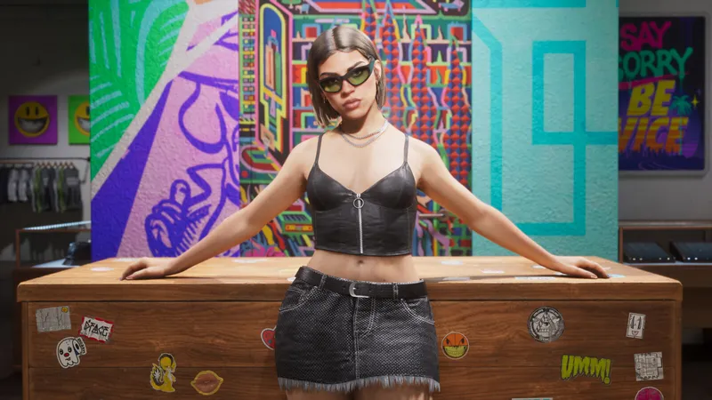 A fourth official Rockstar render of Stock 305 clothing