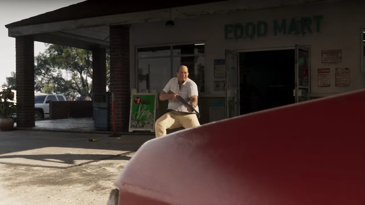 An armed store robbery in Grand Theft Auto VI, from An Extended Look